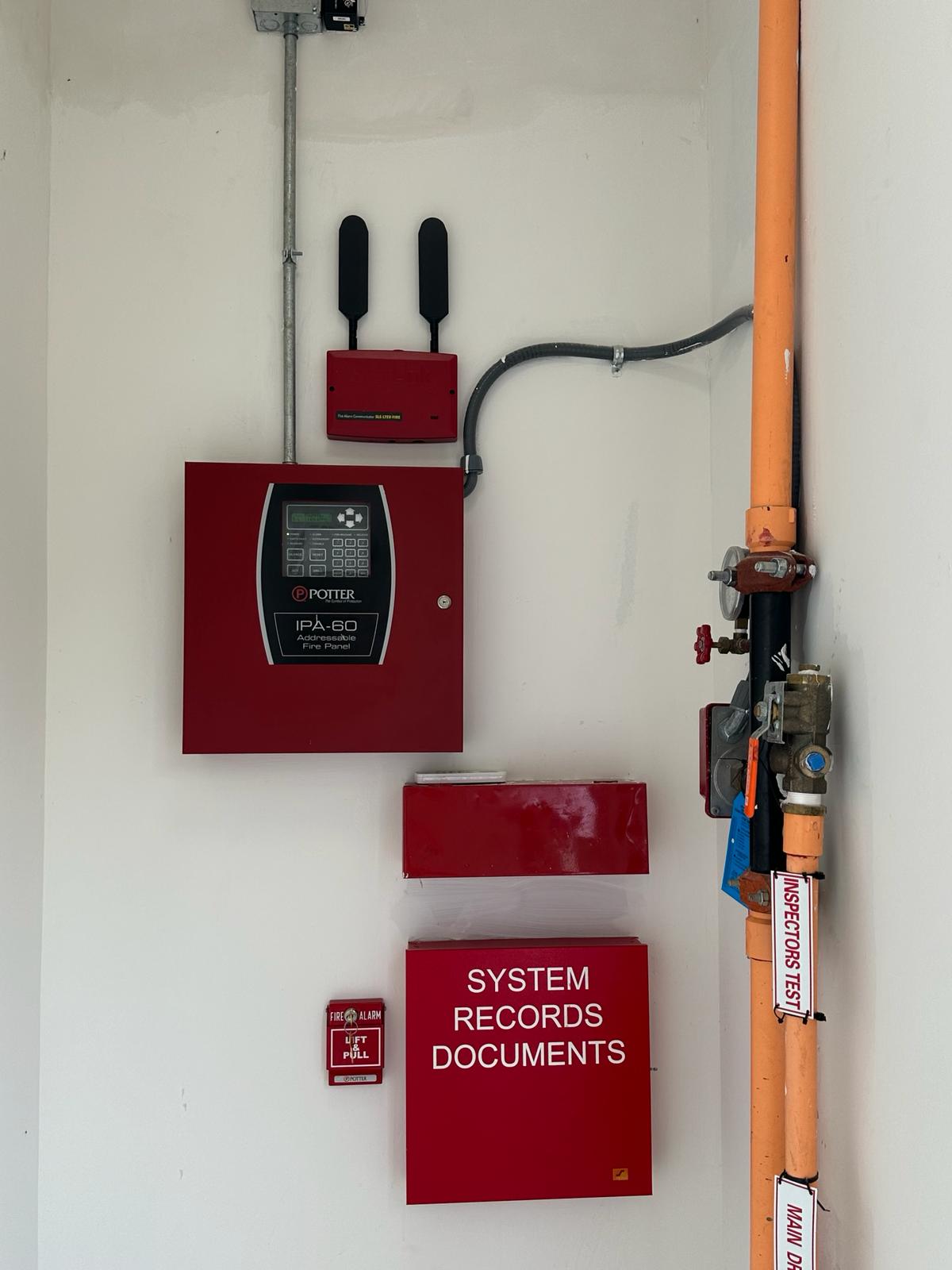 Fire Alarm panel at New Fourplex