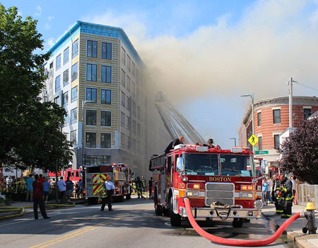 During a Building Fire