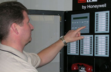 Fire alarm system inspection in Houston TX